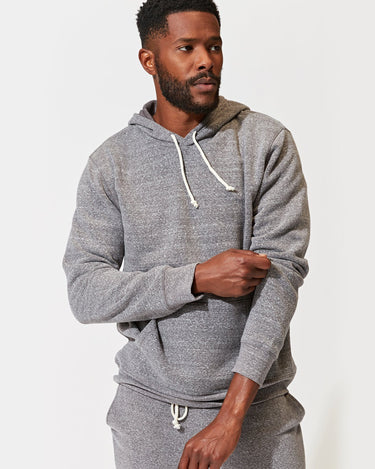 Triblend Pullover Hoodie in Heather Grey – Threads 4 Thought
