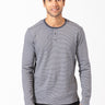 Watson Striped Long Sleeve Henley Mens Tops Threads 4 Thought 
