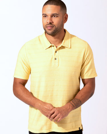 Grant Stripe Polo Mens Tops Tshirt Short Threads 4 Thought 