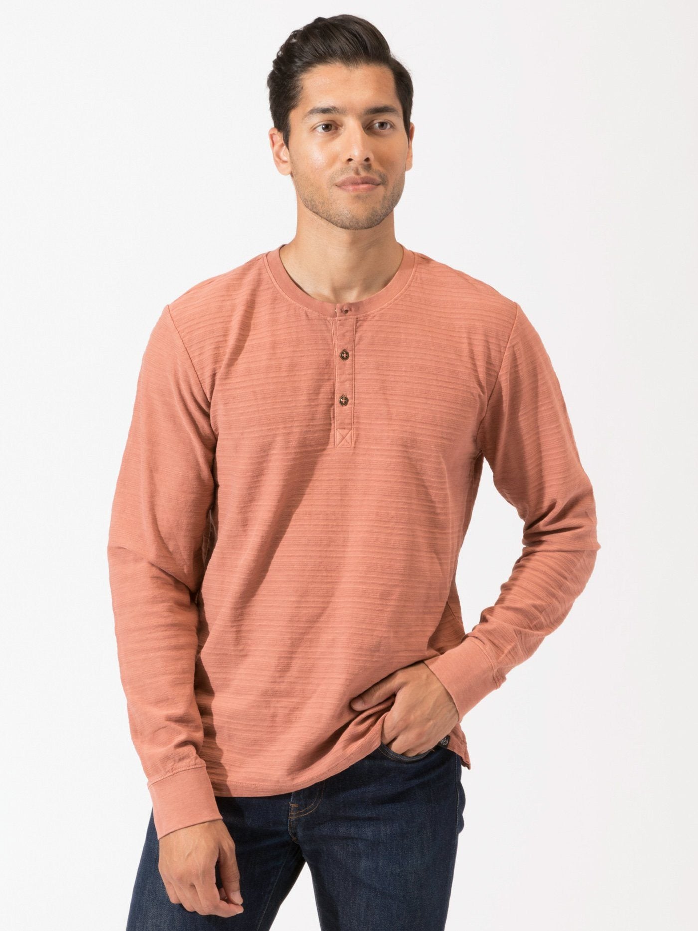 Dax Stripe Henley Mens Tops Threads 4 Thought 