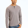 Long Sleeve Triblend 2-Button Henley Mens Tops tshirt Long Threads 4 Thought 