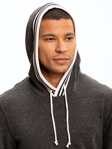 Tyson Contrast Rib Pullover Hoodie Mens Outerwear Sweatshirt Threads 4 Thought 