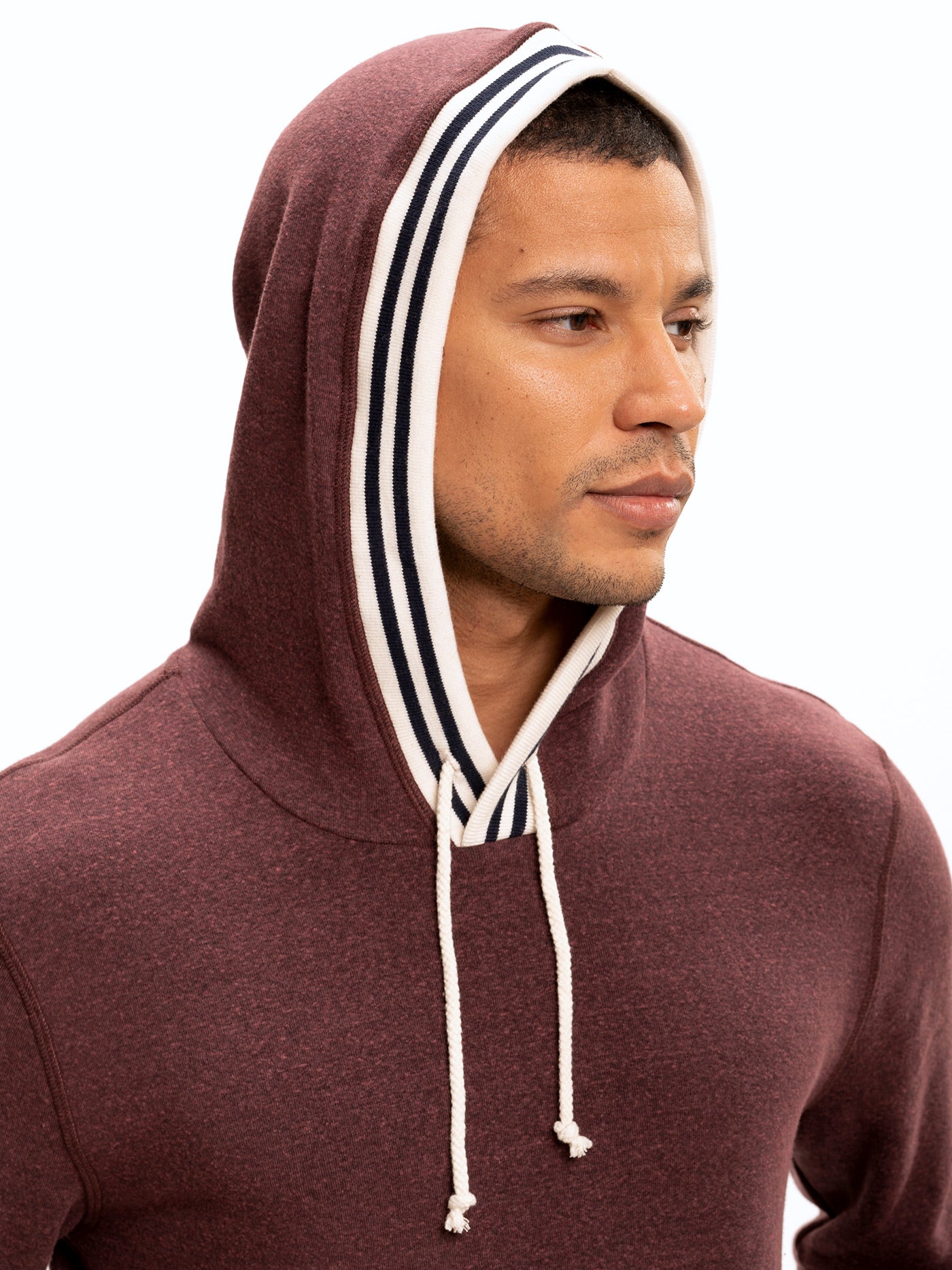 Tyson Contrast Rib Pullover Hoodie Mens Outerwear Sweatshirt Threads 4 Thought 