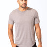 Triblend Contrast Stitch Crew Neck Mens Tops Tshirt Short Threads 4 Thought 