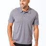Stripe Triblend Jersey Polo Mens Tops Tshirt Short Threads 4 Thought 
