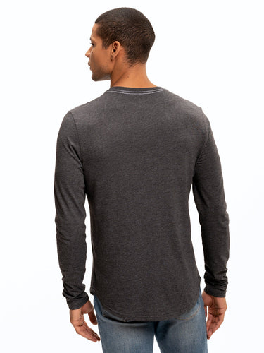 Kye Triblend Long Sleeve Crew Mens Tops Tshirt Long Threads 4 Thought