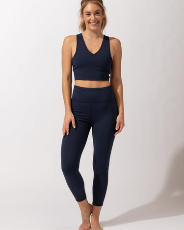 Astrid Pocket High-Waisted Ankle Legging in Raw Denim – Threads 4 Thought