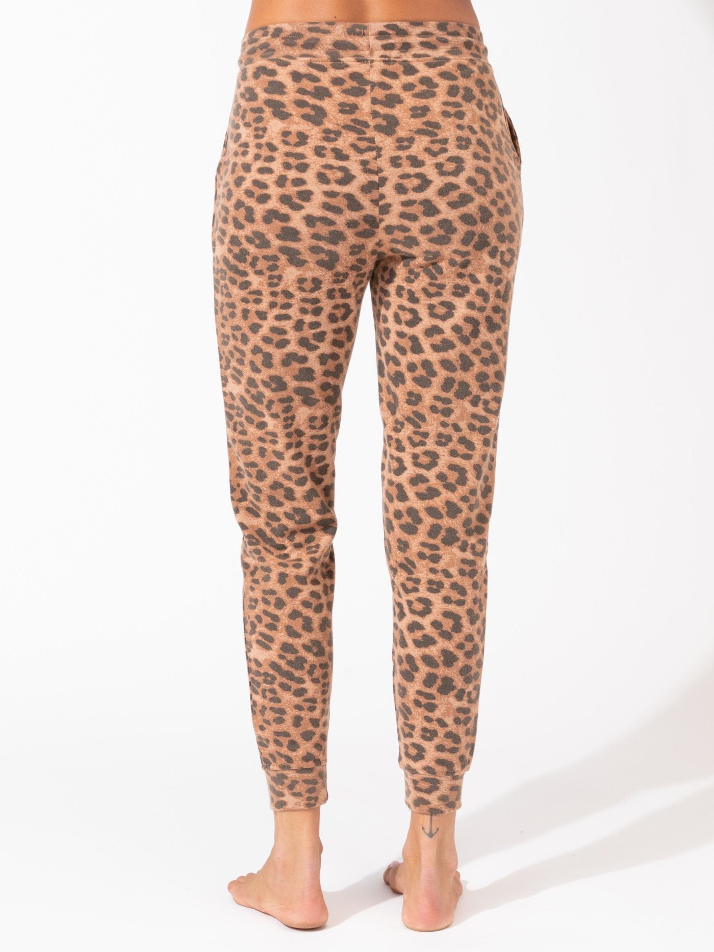 Tanory Leopard Print Jogger Womens Bottoms Pants Threads 4 Thought 