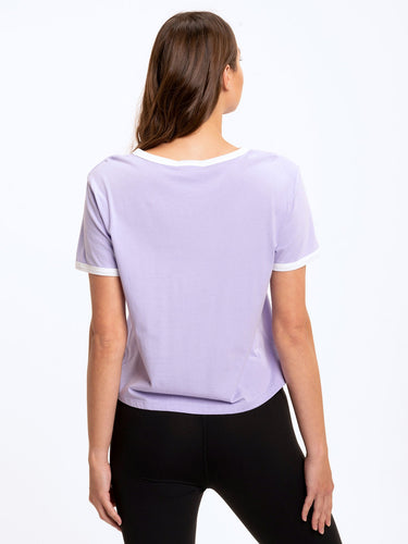 Clea Crop Ringer Tee Womens Tops Short Threads 4 Thought 