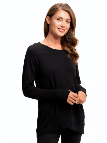Leanna Feather Fleece Tunic Womens Outerwear Sweatshirt Threads 4 Thought 