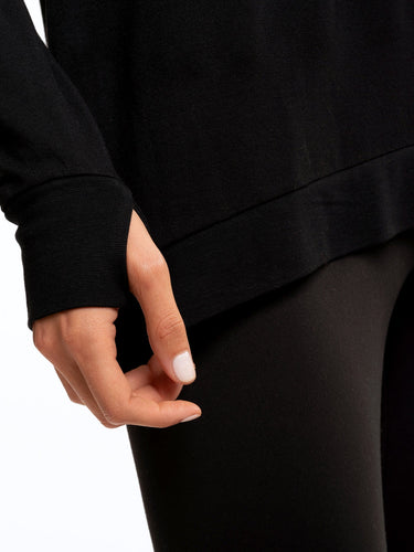 Leanna Feather Fleece Tunic Womens Outerwear Sweatshirt Threads 4 Thought