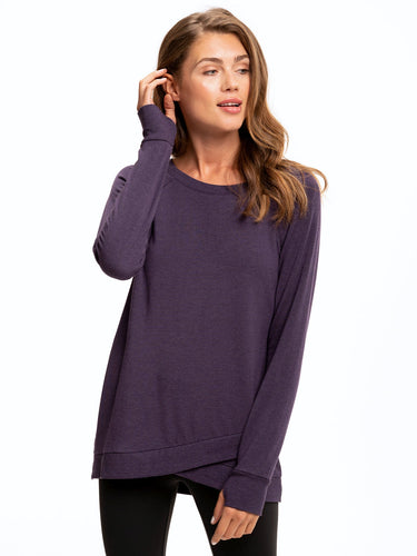 Leanna Feather Fleece Tunic Womens Outerwear Sweatshirt Threads 4 Thought 
