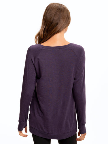 Leanna Feather Fleece Tunic Womens Outerwear Sweatshirt Threads 4 Thought 
