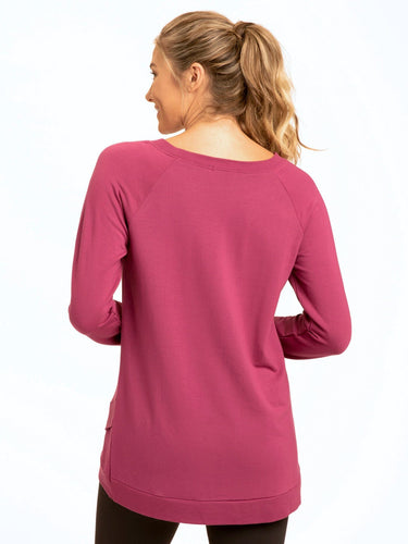 Leanna Feather Fleece Tulip Hem Tunic Womens Tops Long Threads 4 Thought 