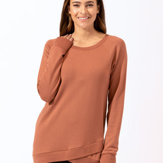 Leanna Feather Fleece Tunic Womens Outerwear Sweatshirt Threads 4 Thought 