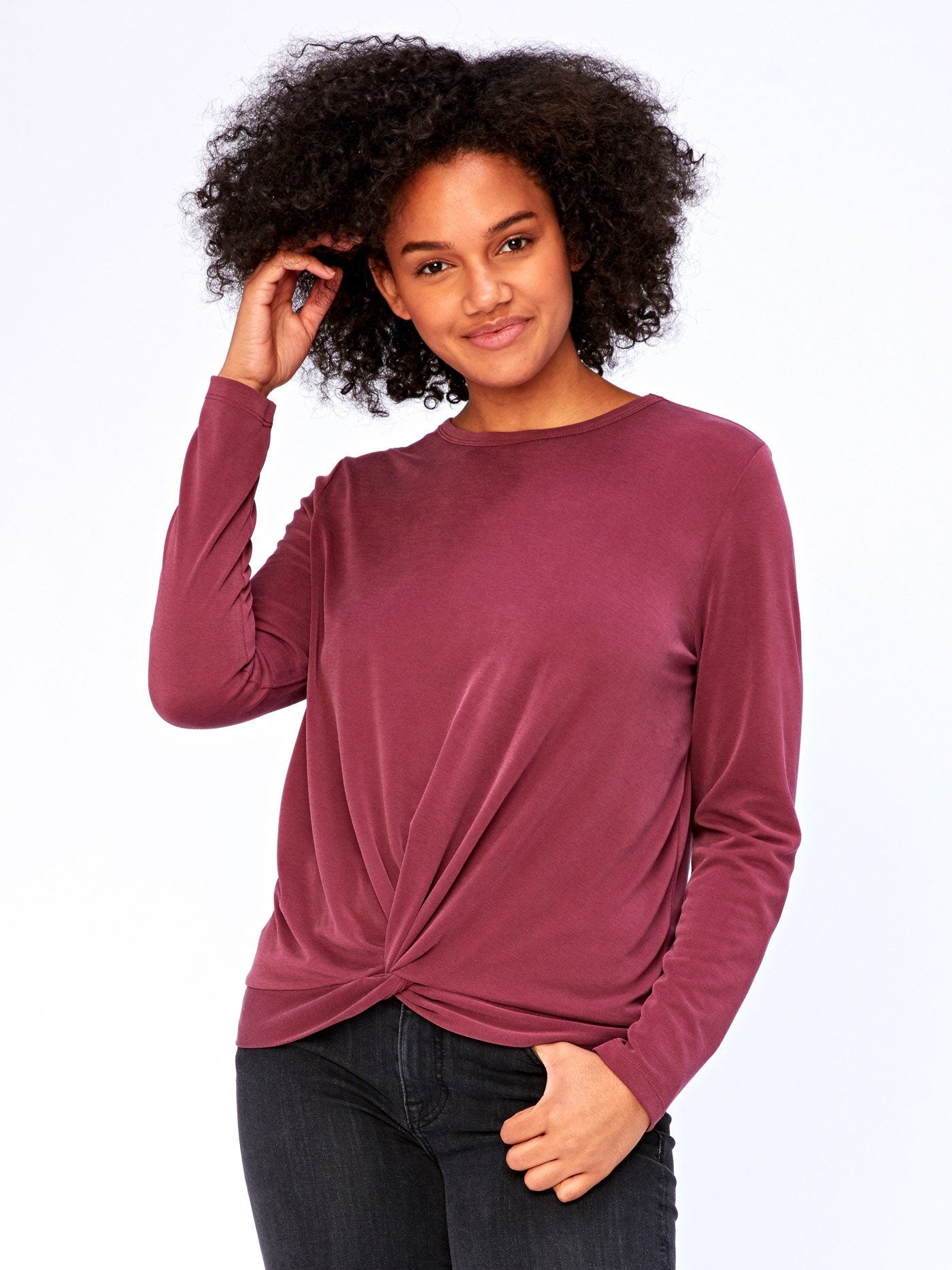 Susie Knot Front Top Womens Tops Threads 4 Thought
