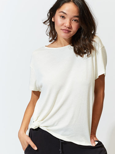Rebekah Knotted Tee Womens Tops Tee Threads 4 Thought