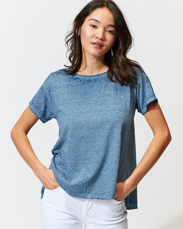 Peggy Burnout Step-Hem Tee Womens Tops Tee Threads 4 Thought