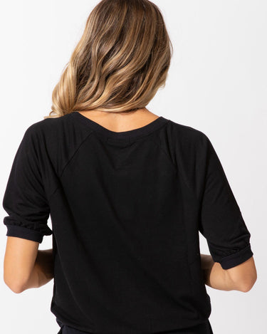 Puff Sleeve Raglan Sweatshirt Womens Tops Threads 4 Thought 