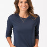 Women's Invincible Long Sleeve Scoop Neck Womens Tops Top Threads 4 Thought 