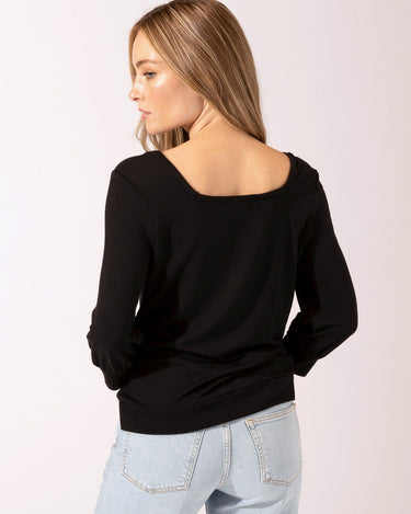Rosalinda Square Neck Sweatshirt Womens Outerwear Sweatshirt Threads 4 Thought 