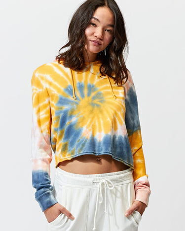 Roe Tie Dye Hoodie Womens Outerwear Hoodie Threads 4 Thought