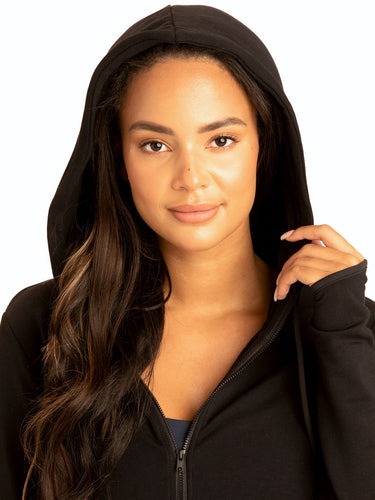 Sybil FeatherLoop Athleisure Jacket Womens Outerwear Sweatshirt Threads 4 Thought 