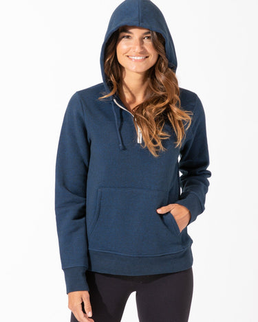 Sinead 1/4 Zip Triblend Hoodie Womens Outerwear Sweatshirt Threads 4 Thought 