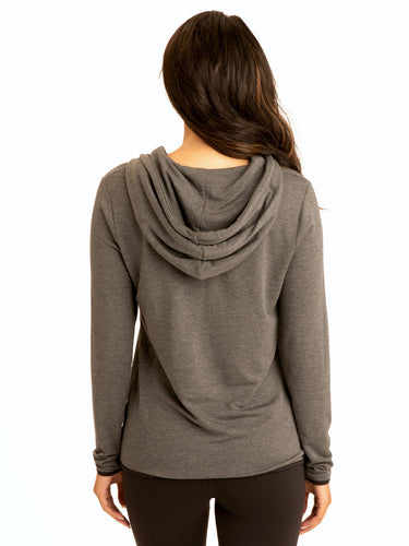 Kyanna FeatherLoop Half Zip Hoodie Womens Outerwear Sweatshirt Threads 4 Thought 