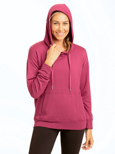 Madge Feather Fleece Pullover Hoodie Womens Outerwear Sweatshirt Threads 4 Thought 