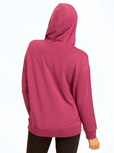 Madge Feather Fleece Pullover Hoodie Womens Outerwear Sweatshirt Threads 4 Thought 