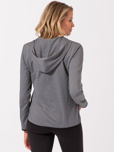 Brushed Jersey Half Zip Hoodie Womens Outerwear Sweatshirt Threads 4 Thought 