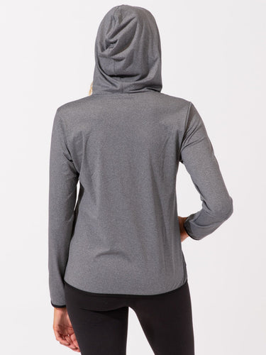 Brushed Jersey Half Zip Hoodie Womens Outerwear Sweatshirt Threads 4 Thought 