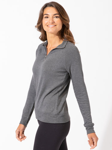Ruka Feather Fleece 1/4 Zip Pullover Womens Tops Threads 4 Thought 