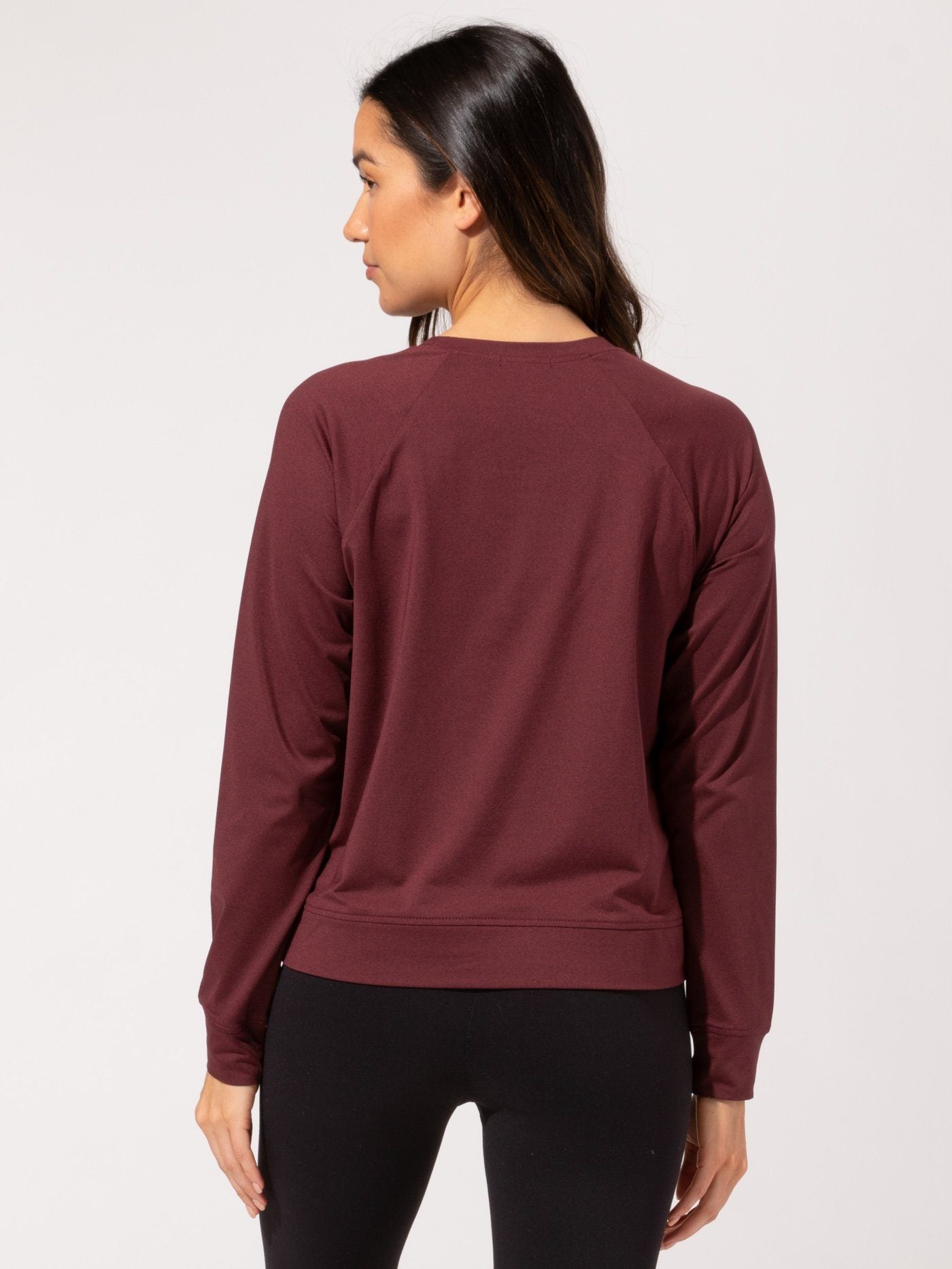 Bexley Brushed Jersey Crop Raglan Sweatshirt Womens Outerwear Sweatshirt Threads 4 Thought 