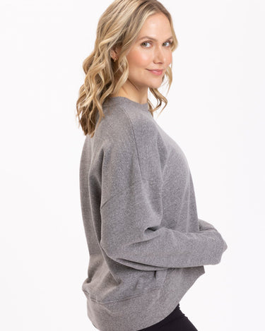 Naia Triblend Fleece Drop Shoulder Pullover Womens Outerwear Sweatshirt Threads 4 Thought 