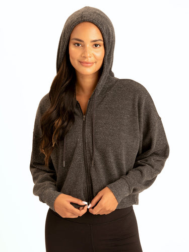 Venetia Crop Hoodie Womens Outerwear Sweatshirt Threads 4 Thought 