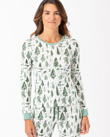 Women's Pine Forest Pajama Set Womens Pajamas Threads 4 Thought 