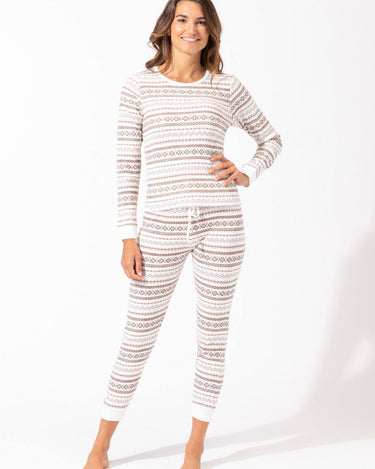 Women's Winter Fair Isle Pajama Set Womens Pajamas Threads 4 Thought 