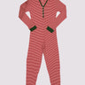Womens Holiday Stripe Onesie Womens Pajamas Theo+Leigh 
