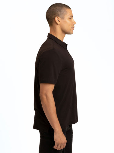 Henrique Modal Pique Polo Mens Tops Tshirt Short Threads 4 Thought 