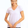 Pattie Triblend V-Neck Tee Womens Tops Short Threads 4 Thought 